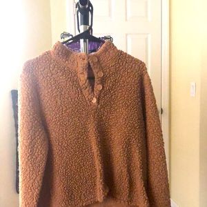Furry brown sweater